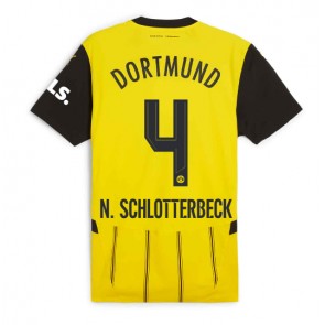 Borussia Dortmund Nico Schlotterbeck #4 Domácí Dres 2024-25 Krátký Rukáv